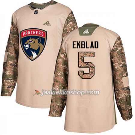 Miehille NHL Florida Panthers Pelipaita Aaron Ekblad 5 Adidas 2017-2018 Camo Veterans Day Practice Authentic